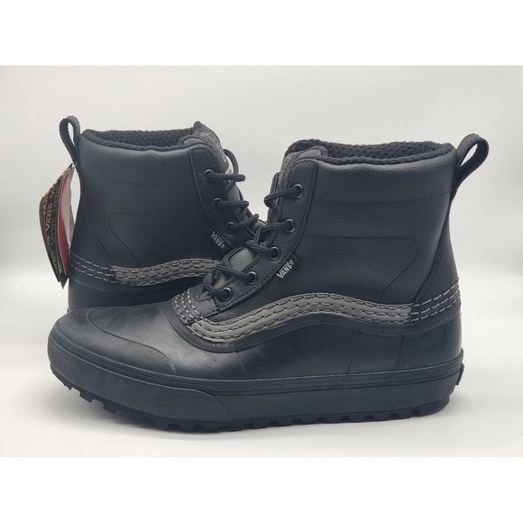 Vans Men Cole Navin Standard Mid MTE Snow Boots Black Reflective Gray Size 11.5 - Picture 4 of 8